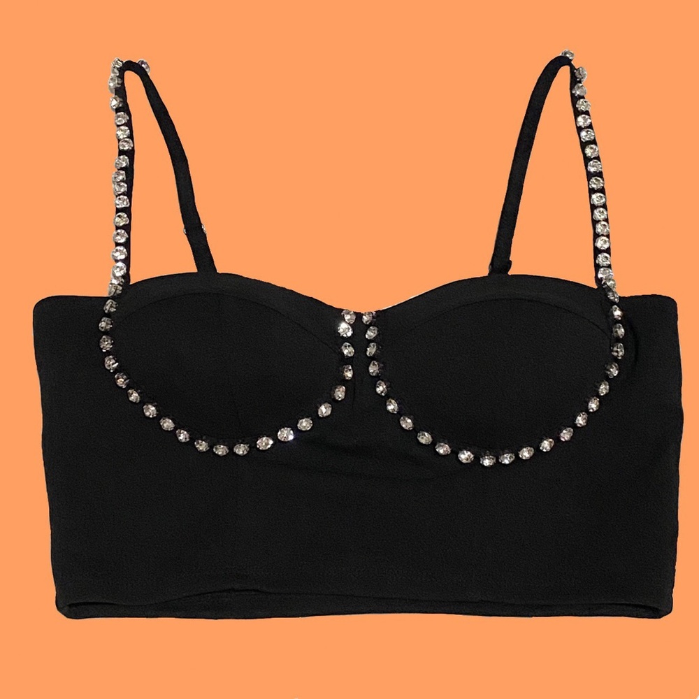 Black bustier